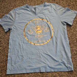 Bee Kind Light Blue Women's Tee